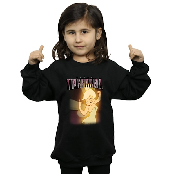 Tinkerbell Girls Montage Sweatshirt 9-11 år Svart Black 9-11 Years