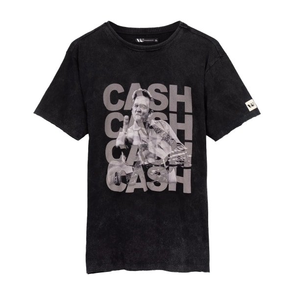 Johnny Cash Unisex Vuxen Foto T-shirt XL Svart Black XL