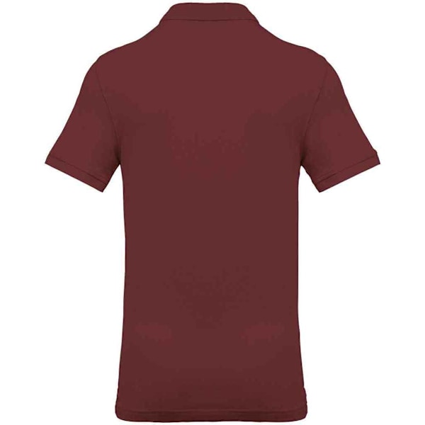 Kariban Herr Pique Poloshirt M Vinröd Wine M