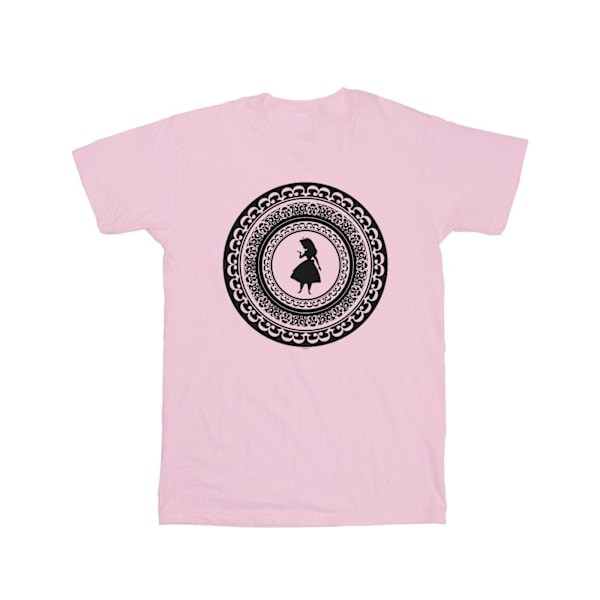 Disney Girls Alice In Wonderland Circle Bomull T-shirt 7-8 År Baby Pink 7-8 Years