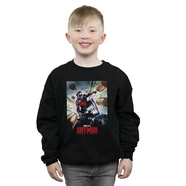 Marvel Studios Pojkar Ant-Man Poster Sweatshirt 7-8 År Svart Black 7-8 Years