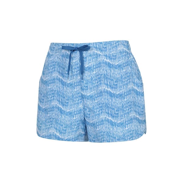 Mountain Warehouse Mönstrade Stretch Boardshorts för damer Blue 8 UK