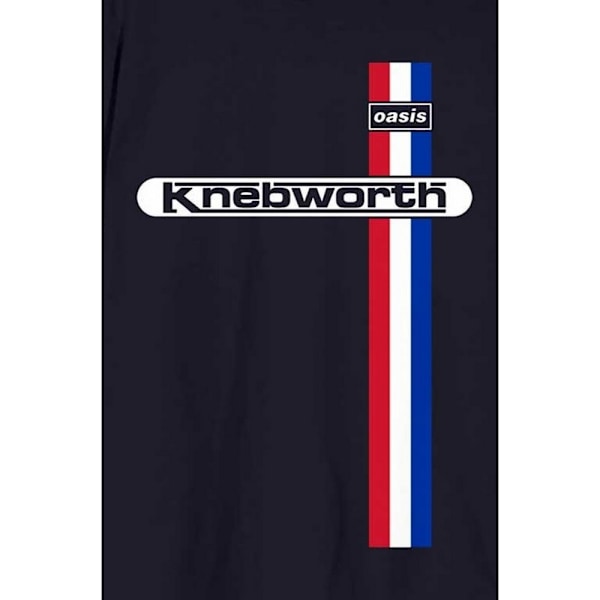 Oasis Unisex Adult Knebworth Vertikalrandig T-shirt XXL Marinblå B Navy Blue XXL
