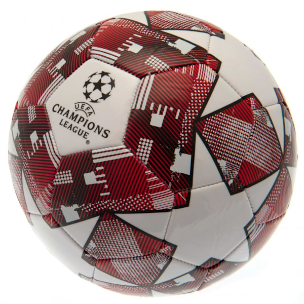 UEFA Champions League Star Fotboll 5 Vit/Röd White/Red 5