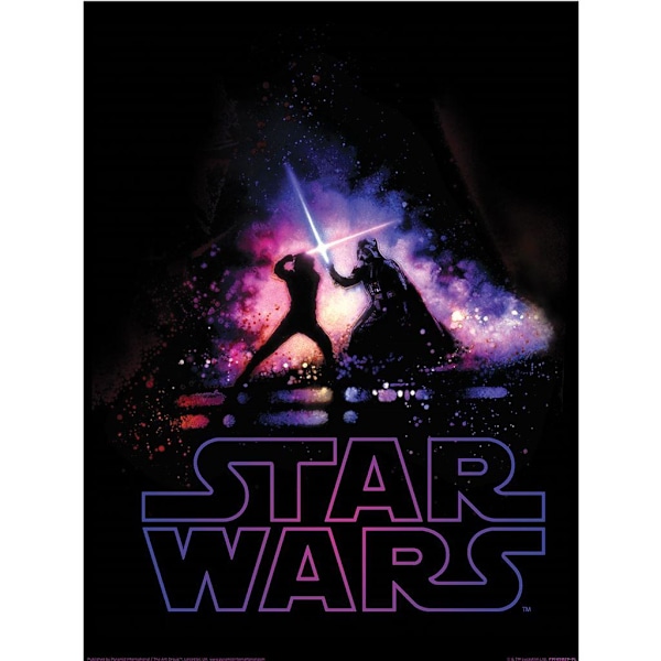 Star Wars: The Empire Strikes Back Scentryck 40cm x 30cm Svart Black/Multicoloured 40cm x 30cm