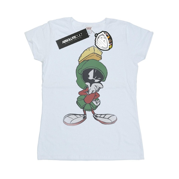 Looney Tunes Dam/Damer Marvin The Martian Pose Bomull T-shirt White L