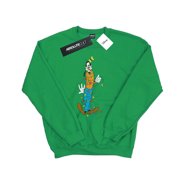 Disney Goofy Julbelysning Sweatshirt XXL Irländsk Grön Irish Green XXL