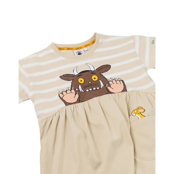 Gruffalo Randig Klänning för Flickor 3-4 År Beige Beige 3-4 Years
