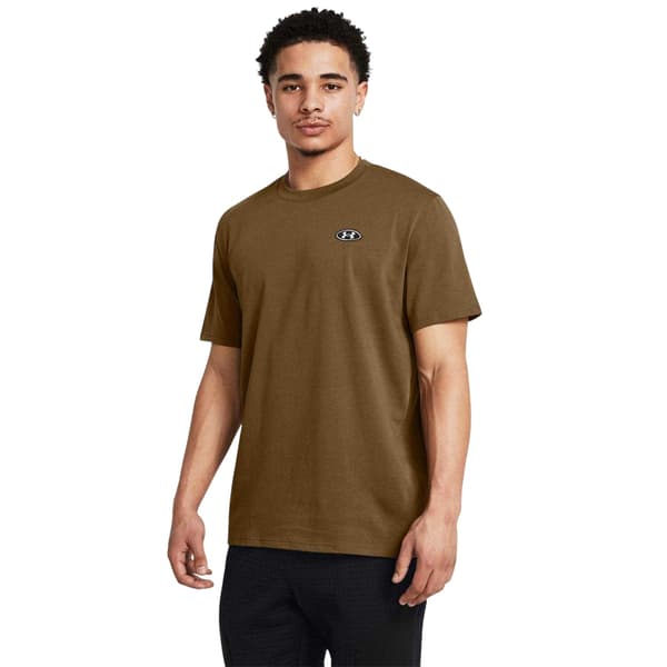 Under Armour Herr Patch Regular T-shirt M Brun Brown M