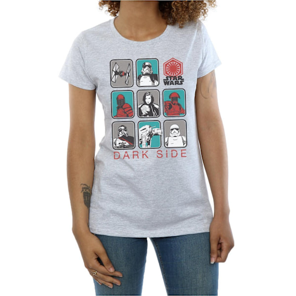 Star Wars Dam/Kvinnor The Last Jedi Dark Side Multi Character Sports Grey L
