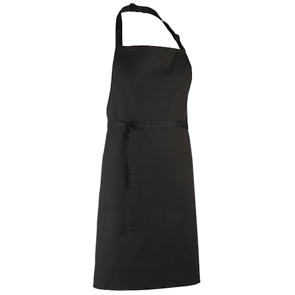 Premier Colours Haklappsförkläde / Arbetskläder (2-pack) One Size Svart Black One Size