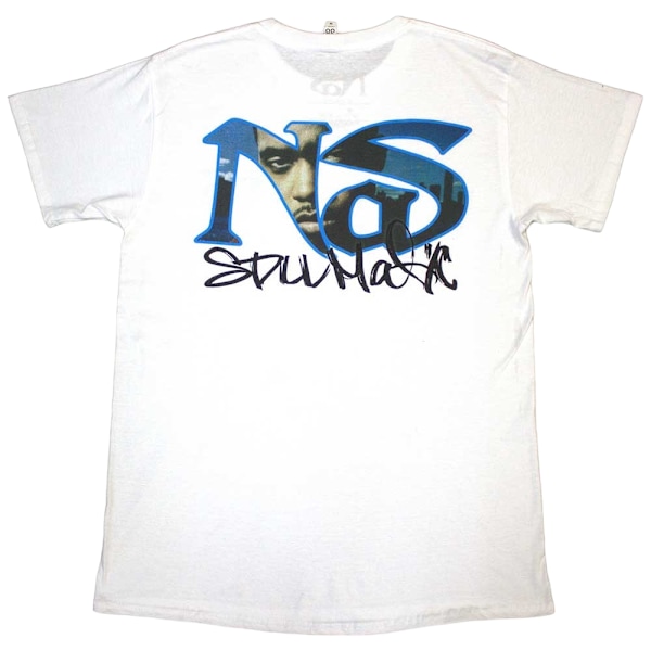 Nas Unisex Vuxen Still City Infill Ryggtryck T-shirt XL Vit White XL