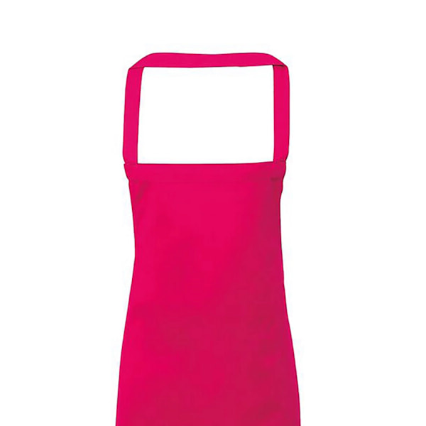 Premier Dam/Kvinnors Slim Förkläde (ingen ficka) / Arbetskläder (2-pack) Hot Pink One Size