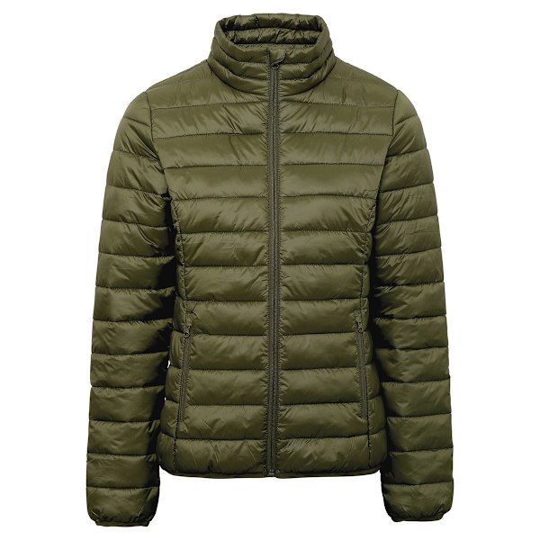 2786 Dam/Kvinnor Terrain Långärmad Vadderad Jacka XS Oliv Olive XS