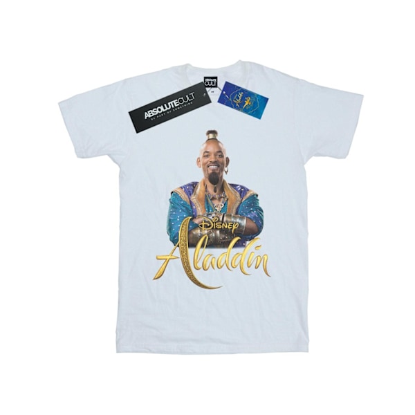 Disney Boys Aladdin Movie Genie Photo T-Shirt 9-11 år Vit White 9-11 Years