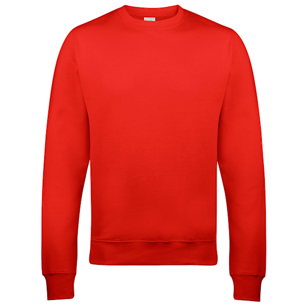 AWDis Just Hoods AWDis Unisex Crew Neck Plain Sweatshirt (280 G Fire Red 5XL