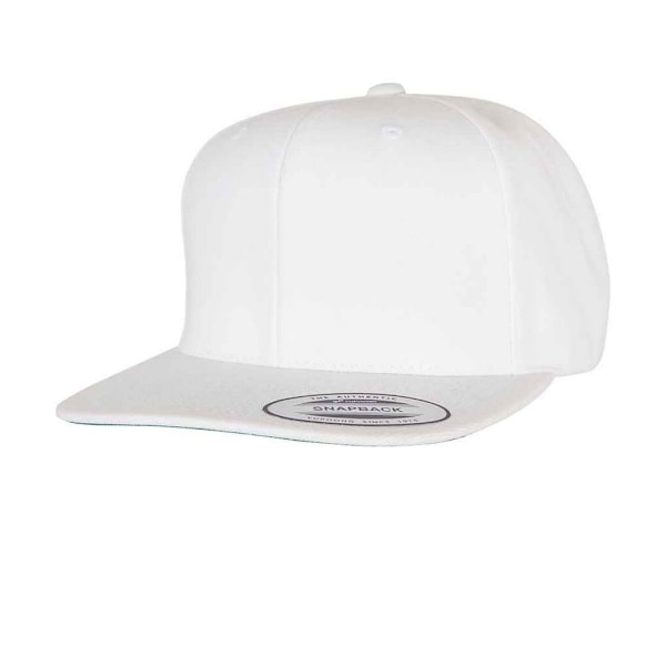 Flexfit Classic Snapback keps för män, One Size, vit White One Size