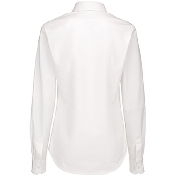 B&C Dam/Damer Sharp Twill Långärmad Skjorta 4XL Vit White 4XL