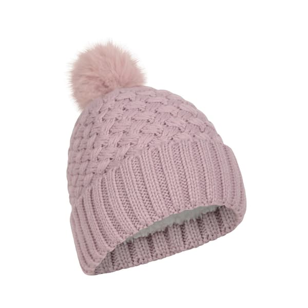 Mountain Warehouse Dam/Dam Lisbon Pom Pom Borgfodrad Mössa Lilac One Size