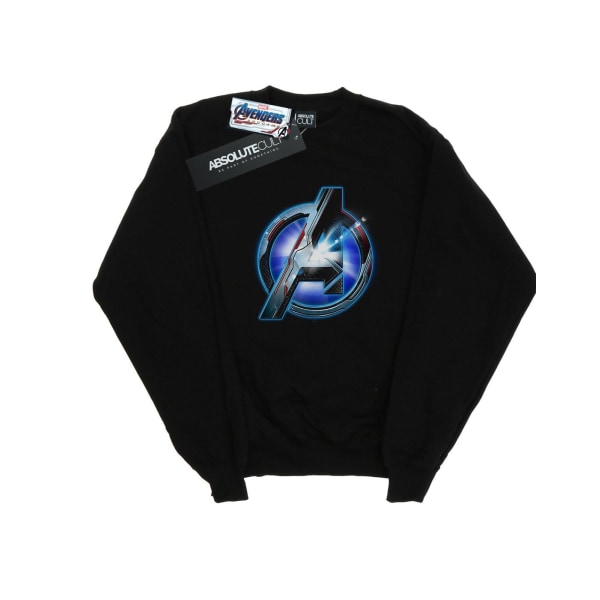 Marvel Boys Avengers Endgame Glowing Logo Sweatshirt 12-13 år Black 12-13 Years