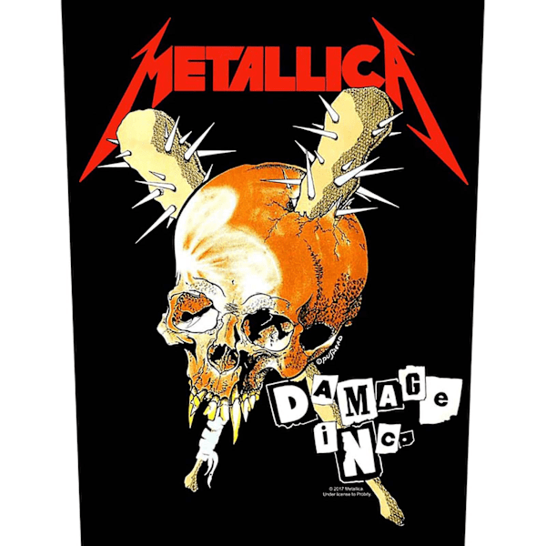 Metallica Damage Inc Patch One Size Black Black One Size