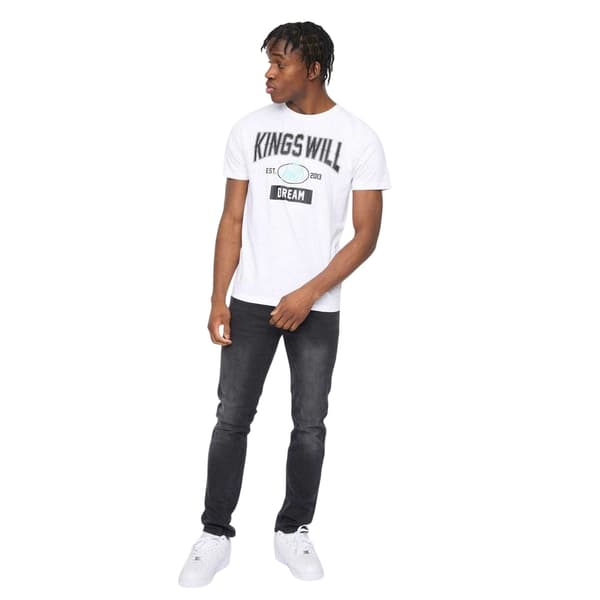 Kings Will Dream Herr Text Bomull Regular T-Shirt S Vit White S