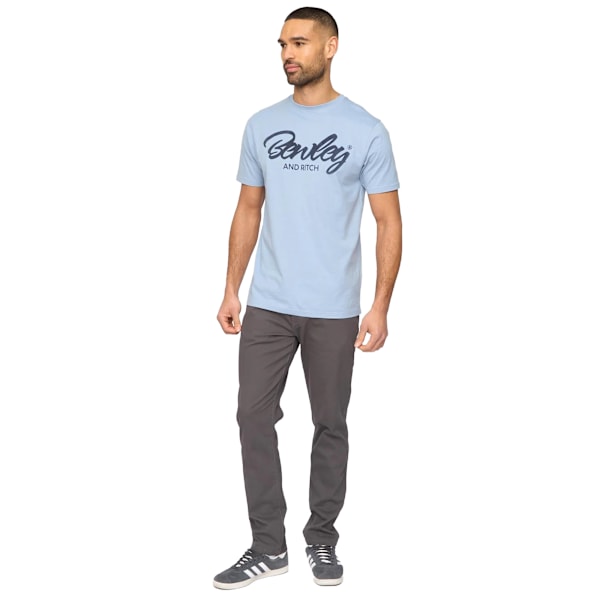 Bewley & Ritch Herr Stokland Regular Chinos 38R Charcoal Charcoal 38R
