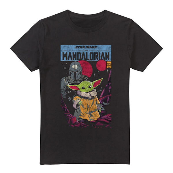 Star Wars: The Mandalorian Herr Grogu Comic T-Shirt 4XL Svart Black 4XL