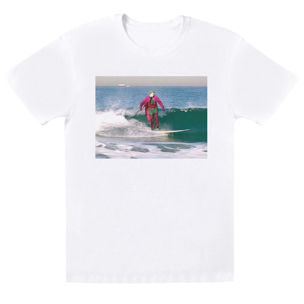 DC Comics Boys Batman TV-serie Joker Surfing T-shirt 5-6 år White 5-6 Years