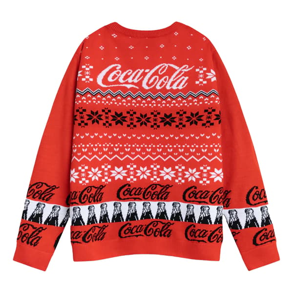 Coca-Cola Herrtröja med logotyp, jul, XL, röd Red XL