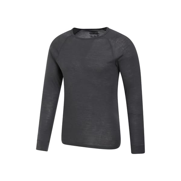 Mountain Warehouse Herr Merino Ull Termisk Topp L Grå Grey L