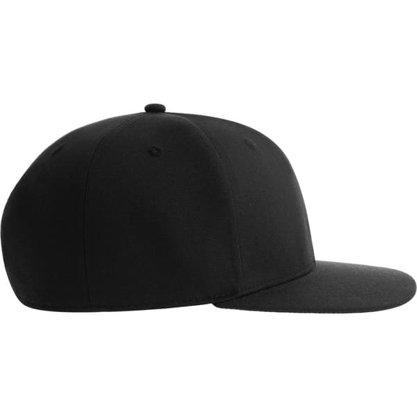 Atlantis Unisex Vuxen James 6 Panel Återvunnen Polyester Snapback Black One Size