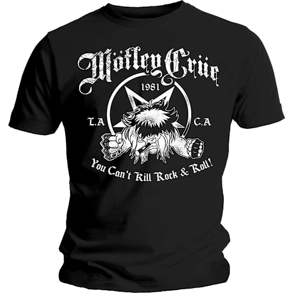 Motley Crue Unisex Adult You Can´t Kill Rock & Roll T-Shirt XL Black XL