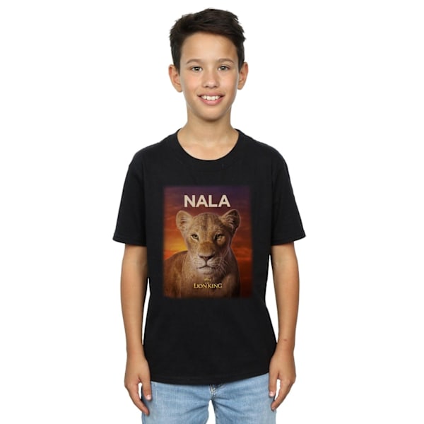 Disney Boys The Lion King Movie Nala Poster T-Shirt 9-11 år Black 9-11 Years