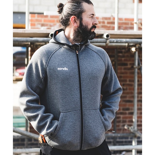 Scruffs Herr Trade Air Layer Hoodie XXL Charcoal Charcoal XXL