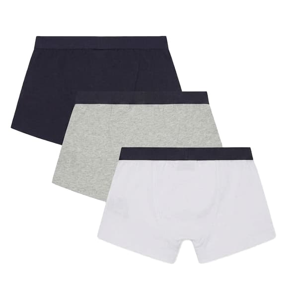 Lyle & Scott Herrars Enfärgade Boxertrosor (3-pack) 6-8 år Vit White/Grey 6-8 Years
