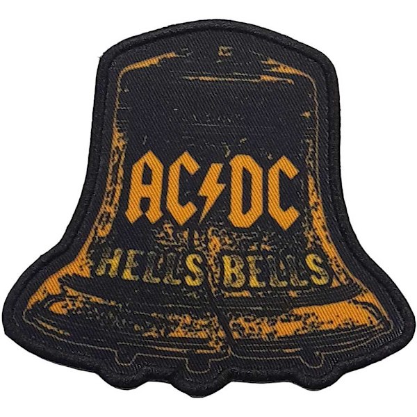 AC/DC Hells Bells Distressed Patch One Size Svart/Gul Black/Yellow One Size