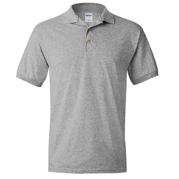 Gildan Adult DryBlend Jersey Kortärmad Poloskjorta M Sport Grå Sport Grey M