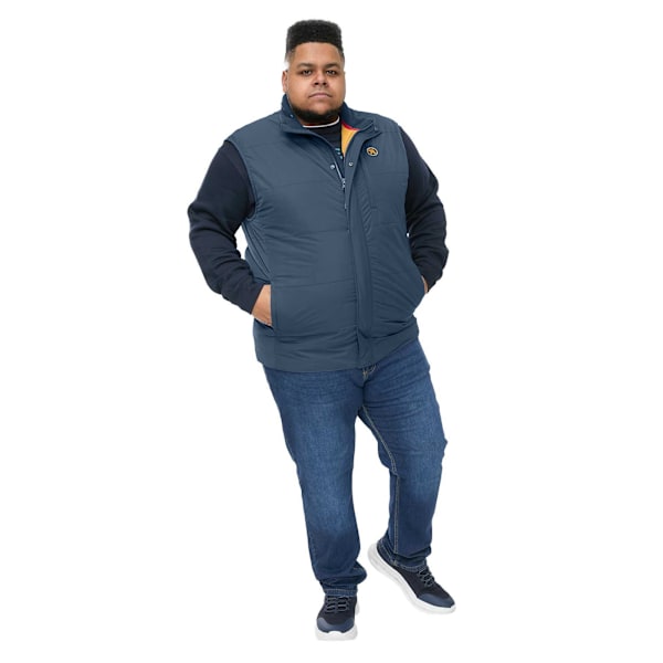 Duke Herr D555 Felipe 2 Framficksad Vadderad Kingsize Väst 4XL Marinblå Navy 4XL