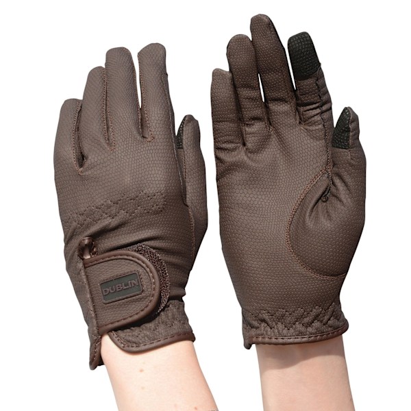 Dublin Touch Screen Everyday Riding Gloves S Brun Brown S