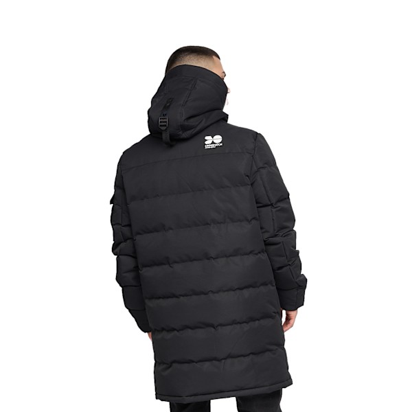 Crosshatch Herr Milwaka Lång Vadderad Jacka L Svart Black L