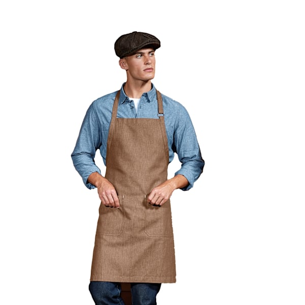 Premier Unisex Vuxen Organisk Fairtrade Certifierad Denim Förkläde På Brown One Size