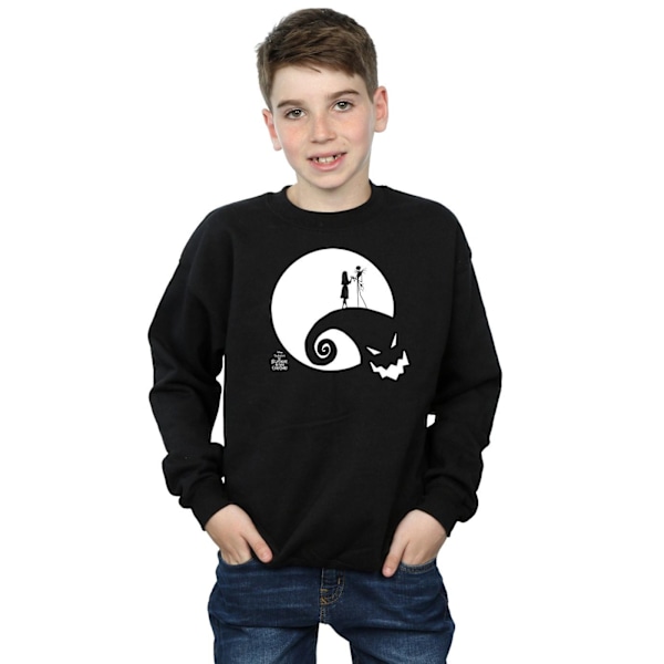 Disney Boys Nightmare Before Christmas Moon Oogie Boogie Sweatshirt Black 9-11 Years