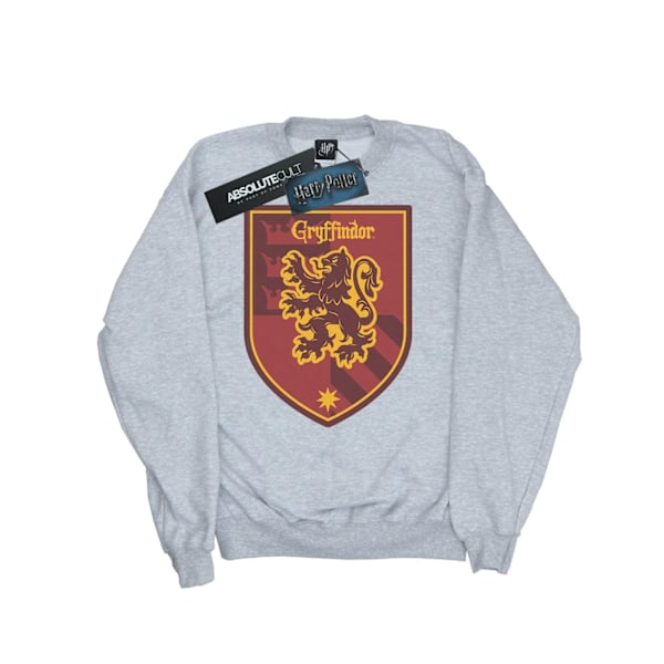 Harry Potter Herr Gryffindor Crest Flat Sweatshirt L Sports Grå Sports Grey L