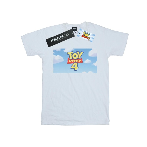 Disney Girls Toy Story 4 Cloud Logo T-shirt bomull 5-6 år Wh White 5-6 Years