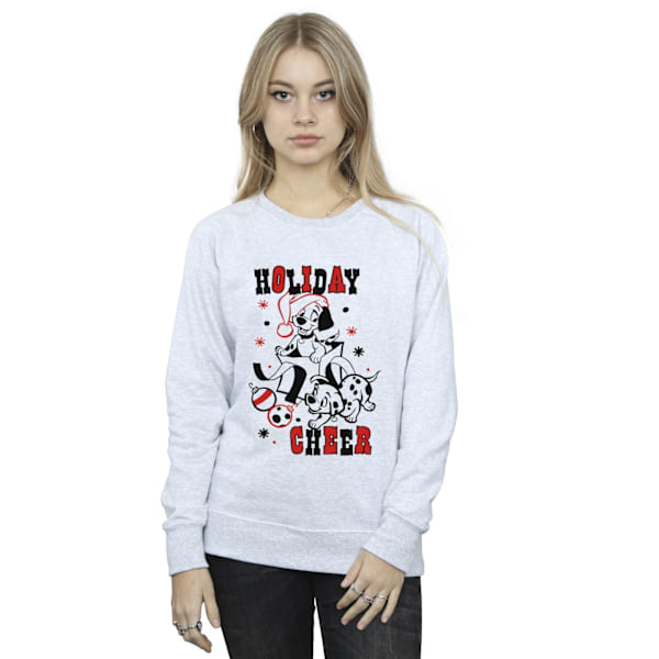 Disney Womens/Ladies 101 Dalmatians Holiday Cheer Sweatshirt M Sports Grey M