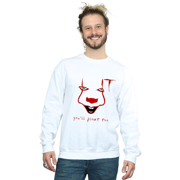 It Herr Pennywise Float Sweatshirt M Vit White M