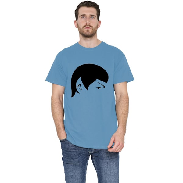 Star Trek: The Original Series Herr Spock Kontur T-Shirt XL Ca Carolina Blue XL