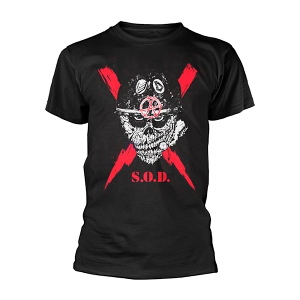 Stormtroopers Of Death Unisex Adult Scrawled Lightning T-Shirt Black S