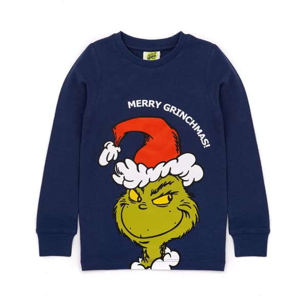 The Grinch Barn/Barnkläder Långärmad Julpyjamas Set 2-3 Navy/Red/White 2-3 Years